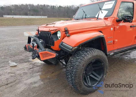 2018 Jeep Wrangler Unlimited Sahara 4X4 из США, поврежденный, VIN 1C4HJXENXJW247053